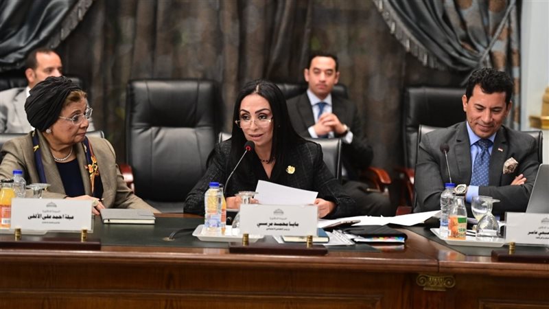 وزيرة التضامن أثناء