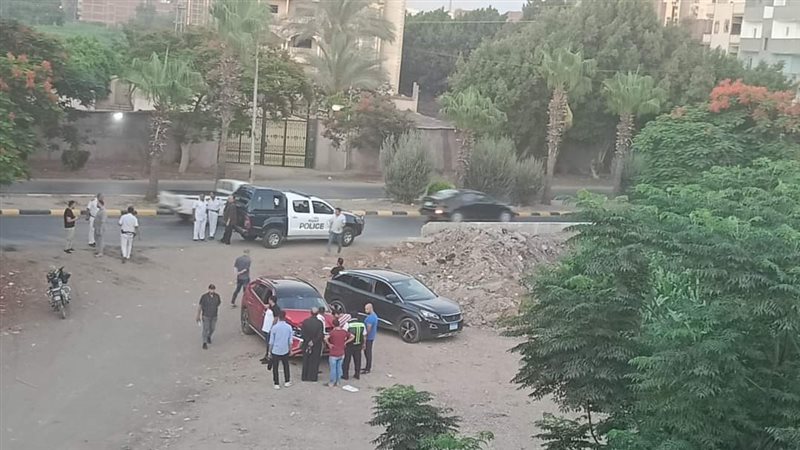 تصادم سيارتين ملاكى