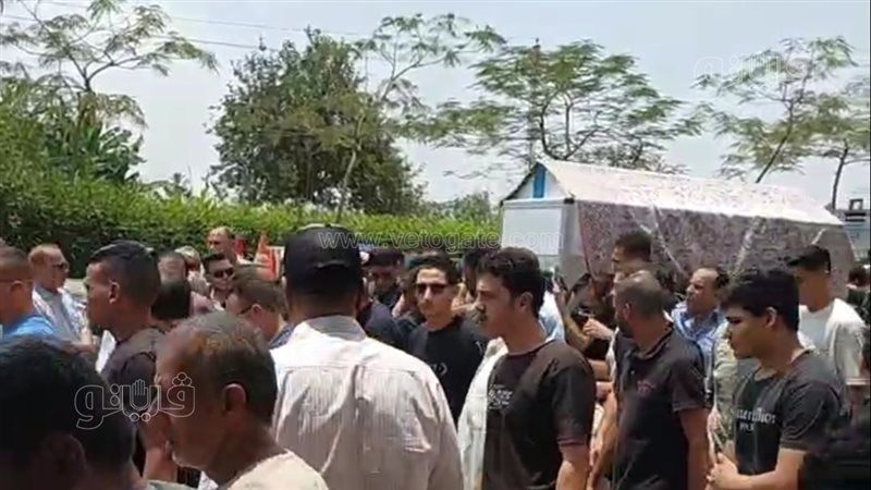 لحظة وداع جثمان شذا