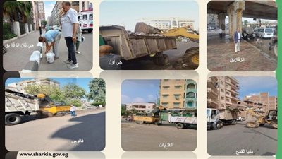 محافظ الشرقية يحذر رؤساء المراكز من التراخي في رفع القمامة 
