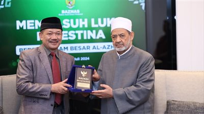  لإغاثة غزة، إندونيسيا تقدم مساعدات إنسانية لـ«بيت الزكاة» بـ100 مليون جنيه