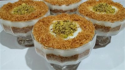 طريقة عمل العاشوراء بالكنافة، طبق مبتكر ومميز وسهل التحضير