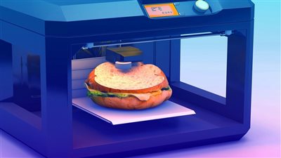 إنتاج وجبات غذائية بالطباعة ثلاثية الأبعاد