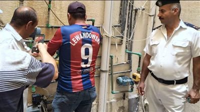 حملة مكبرة لضبط وصلات المياه المخالفة وتحصيل المديونيات بدمياط الجديدة