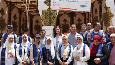 نائب محافظ الجيزة تشهد فعاليات قافلة طبية شاملة لأهالي الإسكان البديل بروضة أكتوبر