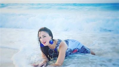  نرمين الفقي تريند منصة إكس بسبب صورة البحر