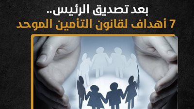بعد تصديق الرئيس.. 7 أهداف لقانون التأمين الموحد (إنفوجراف)