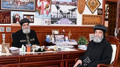 البابا تواضروس يتلقى تقريرا عن الخدمة في إيبارشية أسوان