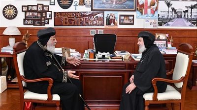 البابا تواضروس يتلقى تقريرا عن الخدمة في إيبارشية أبوتيج