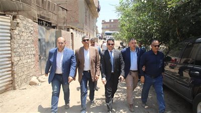 محافظ الجيزة: وضع مخطط شامل لتطوير مصرف الطرفاية بالبدرشين 