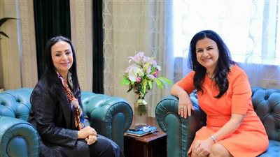 وزيرة التضامن تبحث التعاون مع نائب رئيس بنك التنمية الصناعية