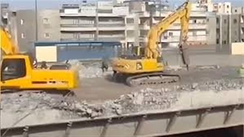 هدم كوبري العامرية،