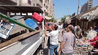 رفع 1523 حالة إشغال طريق مخالف بالبحيرة 