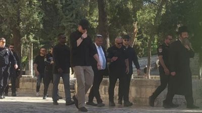 لحظة اقتحام بن غفير للمسجد الأقصى (فيديو)