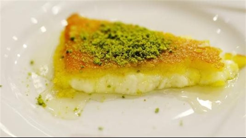 الكنافة بالقشطة 