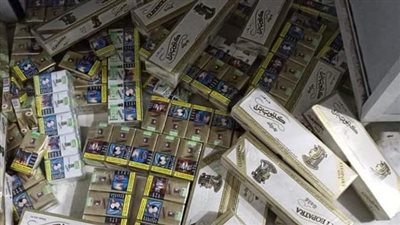 تموين الفيوم تتحفظ على 3200 علبة سجائر في حملة بسنورس