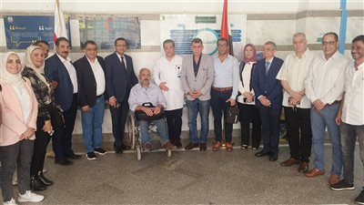 وفد من نقابة الصحفيين يزور الزميلة الفلسطينية رولا الدرة بمستشفى المنصورة الدولي