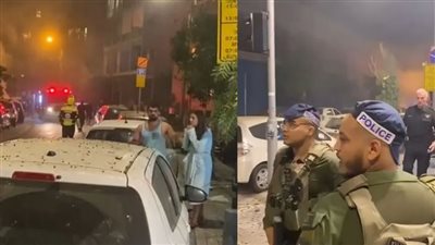 إصابات وطال مناطق عدة، فيديو من مسافة قريبة للانفجار الذي هز تل أبيب (فيديو)