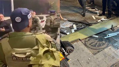 شاهد، آثار الدمار ولحظة الانفجار الضخم الذي هز تل أبيب (فيديو)