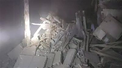 انهيار منزل مكون من 3 طوابق في أسيوط، ووقوع مصابين ووفيات