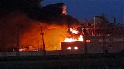 أول فيديو لحريق محطة محولات كهرباء في قنا 