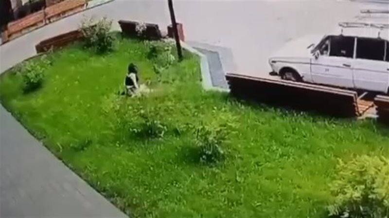فتاة تنجو من الموت