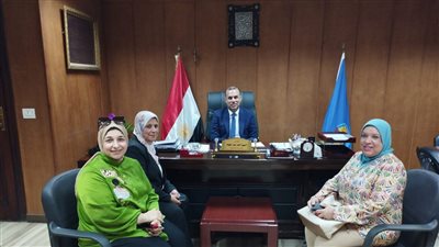 وكيل صحة البحيرة يستقبل عميد ووكيل كلية التمريض بجامعة دمنهور