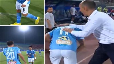 مصطفى فتحي يرفض مصافحة مدرب بيراميدز بعد تغييره أمام الأهلي (فيديو)