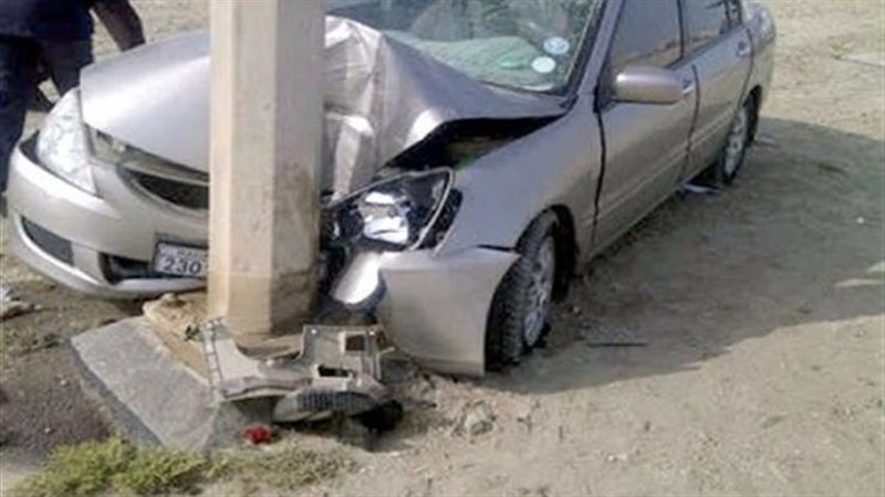 تصادم سيارة ملاكي