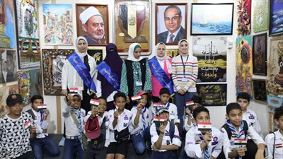 جناح الأزهر بمعرض الإسكندرية للكتاب يحتفي بذكرى ثورة 23 يوليو بأنشطة فنية (صور)