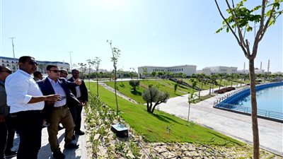 معدلات تنفيذ المنشآت الخدمية والترفيهية بالمدينة التراثية في العلمين الجديدة 