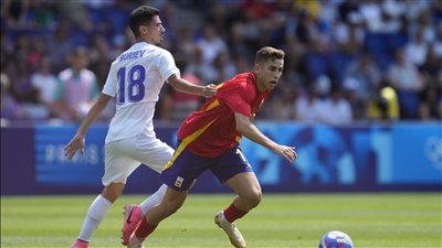 مجموعة مصر، إسبانيا تتعادل مع أوزبكستان في الشوط الأول بأولمبياد باريس (صور)