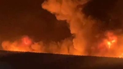 تطاير براميل «التنر» في الهواء، القصة الكاملة لحريق مصنع دهانات استمر 5 ساعات