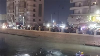 مصرع وإصابة 4 أشخاص في انقلاب سيارة بترعة القاصد بطنطا