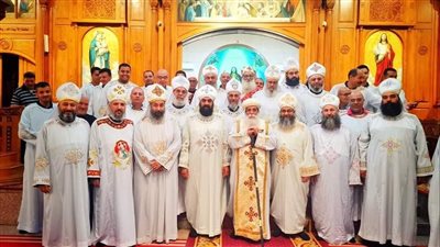 أسقف إيبارشية 6 أكتوبر يترأس اجتماع كهنة خدمة السجناء