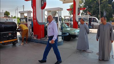 حملات رقابية على محطات الوقود والمواقف في العياط بالجيزة (صور)