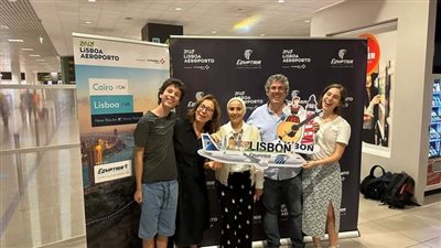 مصر للطيران تحتفل بانطلاق أولى رحلاتها بين لشبونة والقاهرة