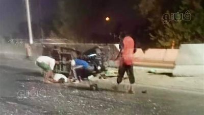 سرق هاتف شاب تحت تهديد السلاح فصدمته سيارة أثناء هروبه بطنطا (صور)