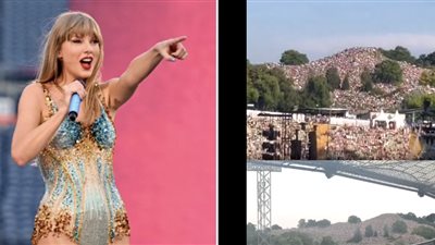 آلاف الأشخاص يجتمعون على قمة جبل في ميونيخ لمشاهدة تايلور سويفت (فيديو)