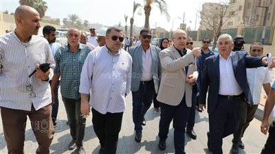 محافظ بني سويف يتفقد سير الأعمال بمشروع كوبري الشاملة على الإبراهيمية