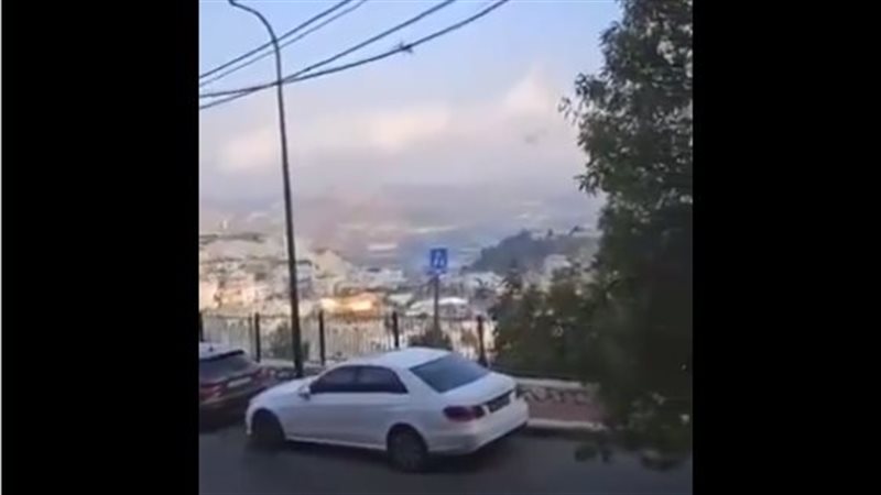 لحظة انفجار صاروخ