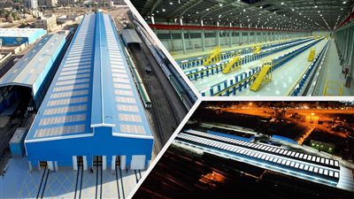 السكك الحديدية تستعرض أعمال تطوير ورش إصلاح القطارات (فيديو)