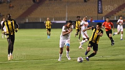 الدوري المصري، محمد عنتر يحرز الهدف الثاني للمقاولون في مرمى الزمالك