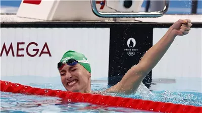 أولمبياد باريس، جنوب أفريقيا تحرز ذهبية سباحة الصدر 