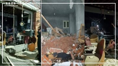 بقى خرابة في ثواني، آثار انفجار أنبوبة بوتاجاز داخل كافيه ومطعم في أسيوط (صور)