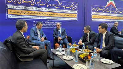 وزير الخارجية يصل طهران لحضور مراسم تنصيب الرئيس الإيراني الجديد (صور)