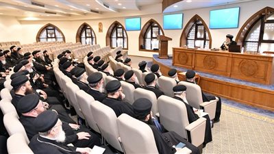 البابا تواضروس يتلقى تقريرا عن الخدمة في إيبارشية طنطا 