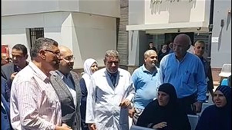 محافظ الجيزة في مستشفى