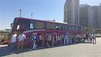 انطلاق ثاني وفود جامعة دمنهور للمشاركة في فعاليات مهرجان العلمين
