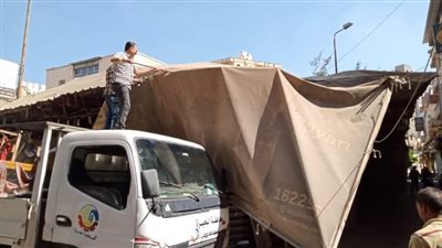 رفع 1542 حالة إشغال طريق مخالف بنطاق 7 مراكز بالبحيرة